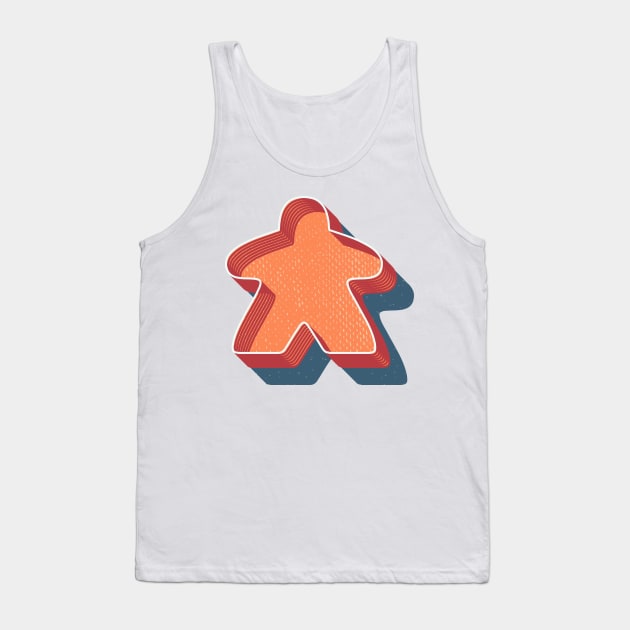 Retro Board Game Meeple Tank Top by Beam Geeks